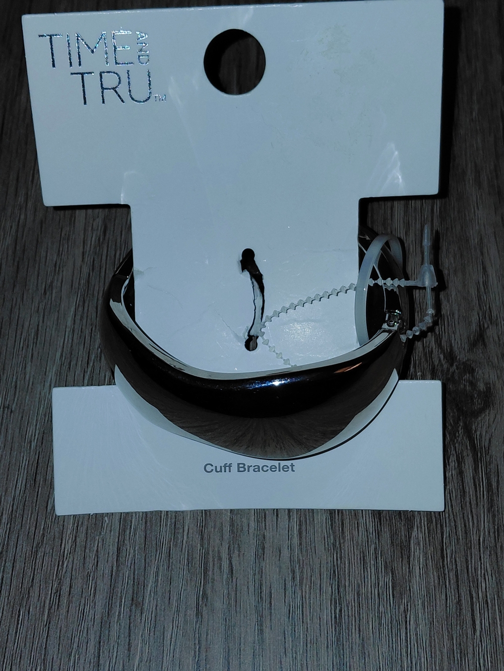 Silvertone Geo Hindged Cuff Bracelet Time And True Bangle